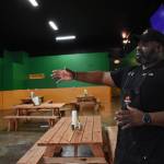 Matthew N. Wells / The Daily World 
Kevin Mooney, owner of Big Moons BBQ and Southern Cuisine, learned from his grandmother how to cook. Like at his restaurant at 116 W. Marcy Ave., in Montesano, she made everything from scratch. That takes time, but its time Mooney is glad to spend. He called his restaurant a labor of love.