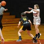 PHOTO BY VAN ADAM DAVIS Ocosta senior guard Miki Ness (12) had a game-high 17 points in the Wildcats 36-29 victory over North Beach on Wednesday in Westport.