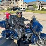 Courtesy photo / Mike McNeley
Mike McNeley, a veteran of the Gulf War, recently rode a motorcycle across the country, fundraising and raising awareness for veterans mental healthcare.