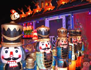 Toy soldiers, which line the sides of the pathway to Kevin Farleys home just north of downtown Montesano, offer friendly faces for curious onlookers.