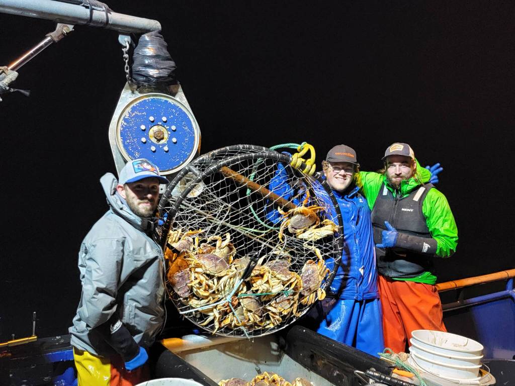 Courtesy photo / Paul Mirante
Fisherman pull pots during a previous Dungeness crab season.