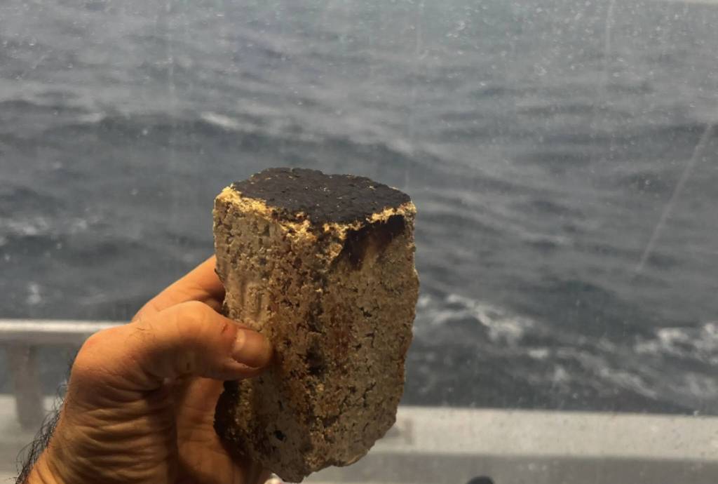 Courtesy of Northwest Shipwreck
A brick, thought to be from the SS Pacific, helped Jeff Hummel and Matthew McCauley locate the submerged wreckage.