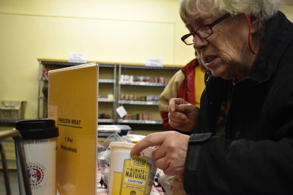 Despite their high price in grocery stores, frozen meats, including chicken liver, are available at the Ocean Shores Food Bank. (Clayton Franke / The Daily World)