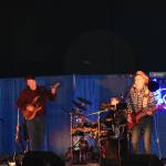 Allen Leister / The Daily World 
Live music performances from Backfire Band (pictured), Jokers Wild, and The Olson Brothers drew large crowds within the Mike Murphy Pavilion during the 14th annual Elma Winter Wine Festival on Saturday, Jan. 21.