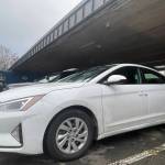 Police seized this stolen car after suspects attempted to evade following a report of a possible case of driving under the influence in downtown Aberdeen on Monday, Jan. 23. (Michael S. Lockett / The Daily World)