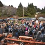 (Clayton Franke / The Daily World) Ivan Hass, an organizer of the "Burning Bear" festival, guessed that several hundred people attended the festival, the most ever, he said.