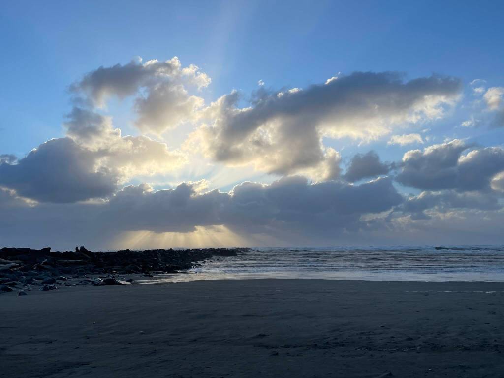 Stiff onshore breezes caused several outages countywide on Monday, Feb. 13. (Michael S. Lockett / The Daily World)