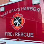Members of East Grays Harbor Fire and Rescue medevacd a man seriously injured in an explosion near Elma on the evening of Feb. 14. (Michael S. Lockett / The Daily World File)