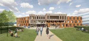 Courtesy drawing / KMB Architects
An architects rendering of the Grays Harbor College Student Services and Instructional Building which is under construction.
