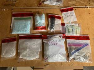 Elma police located substances suspected to be methamphetamine and fentanyl during a drug bust on Feb. 19.
Courtesy photo / Elma Police Department