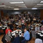Photos by Matthew N. Wells / The Daily World
An estimated 140 women raised $16,200 for North Beach Senior Center between Tuesday nights event at Hoquiam Elks Lodge, and additional funds counted by Wednesday afternoon. Dori Unterseher, a core member of 100+ Harbor Women Who Care, said to the group she thought it was the largest group. She wasnt alone in that assessment as more people were in the crowd than in October 2022, when the group last met.