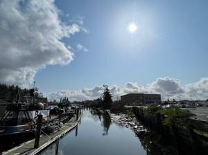 Michael S. Lockett / The Daily World
The sun shines on the Hoquiam River Wednesday afternoon.