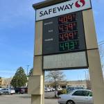 Photos by Clayton Franke / The Daily World
Gas stations located at the Aberdeen Safeway and Aberdeen Q-mart provide some of the lowest gas prices throughout Grays Harbor at $4.09 per gallon for unleaded gas. Drivers who need higher-grade gas or diesel will, unfortunately, be hard-pressed to find prices outside the proximity of $5 a gallon without traveling outside the county.