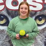 SUBMITTED PHOTO Ocosta sophomore pitcher Jessie Gilbert struck out 22 batters in a 6-3 win over Onalaska on Thursday in Onalaska. The mark is a school record and tied for fourth in the nation all-time for strikeouts in a seven-inning game, according to the National Federation of State High School Associations (NFHS).