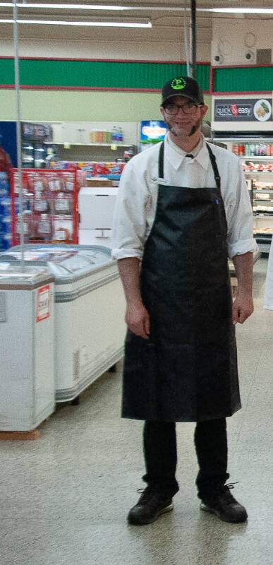 Andrew Lawrence, Hoquiam’s meat manager has been with Swanson’s for eight years.