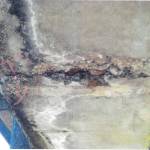 The damage shown here, according to the most recent North Aberdeen Bridge reports, show delamination and spalling on a part of the bridge, also known as the Young Street Bridge. (Courtesy of city of Aberdeen.)