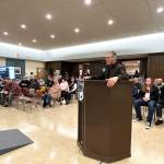 Wil Russoul, executive director of Downtown Aberdeen Association, ardently defends the Young Street Bridge during Wednesday nights Aberdeen City Council meeting. Russoul, along with 20 or so other residents who showed up to Save Kurts Bridge, as people called it, thinks the bridge is a great draw for tourists.