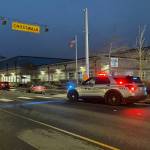 The Hoquiam Police Department is investigating a motor vehicle collision involving a pedestrian near the Grays Harbor YMCA on Friday, March 24. (Michael S. Lockett / The Daily World)