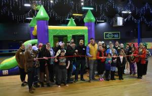 Allen Leister / The Daily World
To celebrate and promote the establishment of Joy Hour, Greater Grays Harbor Inc. held a ribbon-cutting ceremony on Tuesday, March 28, to commemorate the second gathering of the occasion at the Harborena, in Hoquiam. Joy Hour is designed to help build community connections, spread joy, as well as provide addiction prevention and recovery.