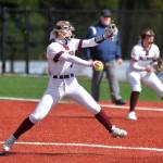 RYAN SPARKS | THE DAILY WORLD Montesano pitcher Riley Timmons allowed no hits and just one baserunner in a 16-0 win over Elma on Tuesday in Montesano.