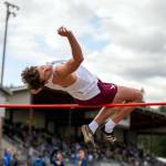 PHOTO BY FOREST WORGUM Montesanos Gabe Bodwell cleared six feet to win the high jump at the 2023 Ray Ryan Memorial Grays Harbor All-County Track & Field Meet on Friday at Jack Rottle Field in Montesano.