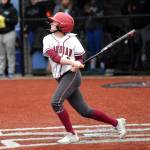 RYAN SPARKS / THE DAILY WORLD 
Hoquiams Graci Bonney-Spradlin had two hits and scored three runs in the Grizzlies 17-7 win over Elma on Tuesday in Montesano.