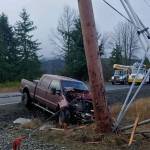Courtesy photo / Grays Harbor PUD
Car crashes into power poles represented a much larger portion of causes for power outages in 2022, according to the Grays Harbor Public Utility District.