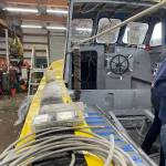 Michael S. Lockett / The Daily World
Students with Ocosta High Schools maritime program are restoring an old Coast Guard lifeboat for display.
