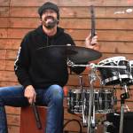 Matthew N. Wells / The Daily World
Mat Smaciarz provided energetic drumming  including playing mini tambourines with his feet  during a set with Amanda Ransom, Graysen Foust and Chloe Pinckney, on Saturday at Mount Olympus Brewing. The expressive drummer had a blast. Smaciarz said he loves playing live music and it showed.