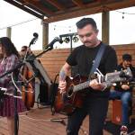 Matthew N. Wells / The Daily World
From left, Amanda Ransom, Chloe Pinckney, Graysen Foust and Mat Smaciarz play a cover-filled set on Saturday night at Mount Olympus Brewing. The band entertained the crowd with on-point renditions of Foo Fighters Everlong, Nirvanas Polly and Bruce Springsteens Atlantic City. When the band played a few country songs, including Wide Open Spaces by The Chicks, Ransom said it was just kind of my vibe.