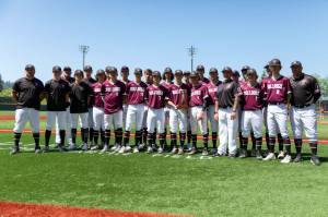The Montesano baseball team poses with its fourth-place trophy after the 1A state tournament wrapped up at Joe Martin Stadium in Bellingham May 27.