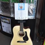 Matthew N. Wells / The Daily World
A guitar is the main prize for a free raffle on Wednesday, June 21, to help celebrate World Music Day. This is the first time World Music Day will be celebrated in downtown Aberdeen. The celebration will start at 11:30 a.m., in front of The Green Room, near the intersection of West Wishkah and South K streets.