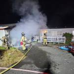 Ocean Shores firefighters responded to a fire possibly caused by spent fireworks early Monday morning. (Courtesy photo / OSFD)