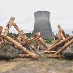 Clayton Franke / The Daily World
Log jacks are staged at the Satsop Business Park July 10, 2023. They will be placed into the Chehalis River to protect a haul road from erosion damage.
