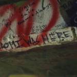 Mia Moore Marchant
A little tag that the film crew Again Again left underneath the Young Street Bridge in Aberdeen. The bridge, full of personal, graffitied notes to Kurt Cobain and Nirvana, served as location for one of the crews favorite filming spots on Grays Harbor. The tag, which says Naomi was here, was because one of the films characters is named Naomi.