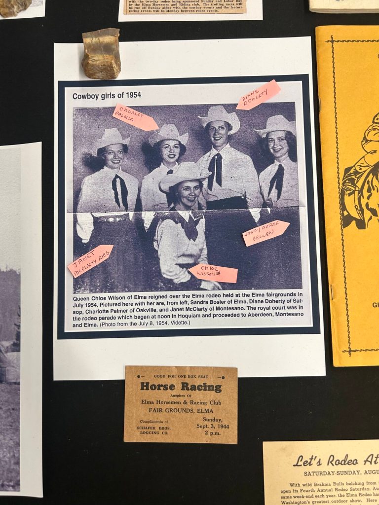 Lillian Saeger / Daily World
The County Fair Board provided a variety of historical materials about the fair itself for use at the History and Heritage Booth.