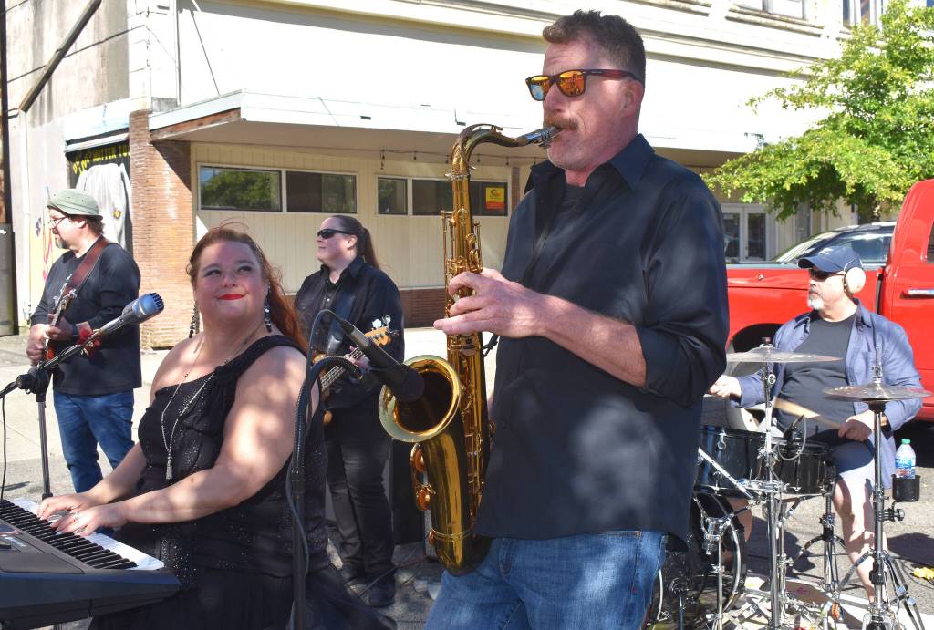 Matthew N. Wells / The Daily World
One of the bands youll see during the Associated Arts of Ocean Shores Arts & Crafts Festivals  Ms. Maki & Co.,  will play this weekend during the festivals 54th iteration, which will take place at Ocean Shores Convention Center. Tiffany Maki  front-woman on keys and vocals here  and Brad Saxy McNeill will play another set as well during the festival.