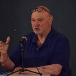 Richard Wills, candidate for Position 6 on the Ocean Shores City Council, speaks at a forum at the Ocean Shores Lions Club on Wednesday, Aug. 30. (Clayton Franke / The Daily World)