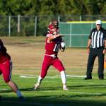 PHOTO BY FOREST WORGUM Hoquiam quarterback Zander Jump (10), seen here in a file photo, and his Grizzlies teammates will face off against Nooksack Valley on Friday at Nooksack Valley High School.