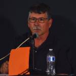 The Daily World file photo
Candidate for Ocean Shores mayor Frank Elduen speaks at a forum at the Ocean Shores Lions Club on Sept. 6.