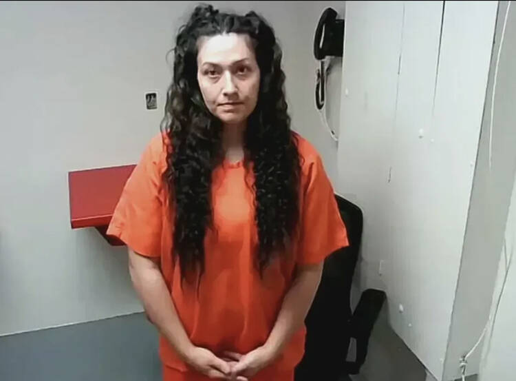 The Daily World file photo
Oakley Carlsons mother Jordan Bowers appears in a Grays Harbor County Superior Court on Jan. 17, 2023.