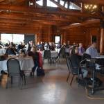 About 50 people showed up on Tuesday to the Rotary Log Pavilion in Aberdeen to hear updates to four major infrastructure projects that are happening and will continue through the next several years on the Harbor. (Matthew N. Wells / The Daily World)
Matthew N. Wells / The Daily World
About 50 people showed up on Tuesday to the Rotary Log Pavilion, in Aberdeen to hear updates to four major infrastructure projects that are happening and will continue through the next several years on the Harbor.