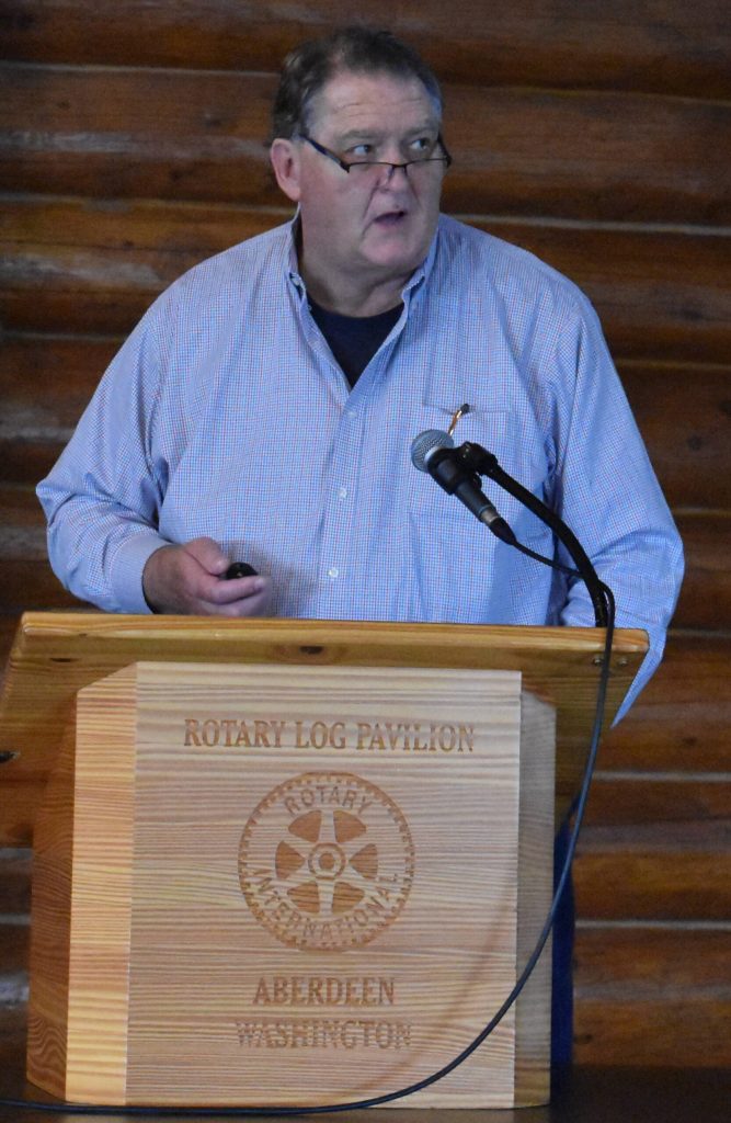 Matthew N. Wells / The Daily World
Gary Nelson, executive director for the Port of Grays Harbor (PGH,) talks about the expansion project at the port. Aberdeen is the soybean export leader on the West Coast.