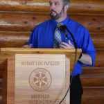 Matthew N. Wells / The Daily World
Nick Bird, engineer for the city of Aberdeen, speaks about the U.S. 12 Highway-Rail Separation Project that should help clear up the congestion in East Aberdeen. He talked about three main objectives of the project: Relieve congestion along U.S. Highway 12, increase mobility and accessibility in East Aberdeen, and improve safety and emergency access for first responders.
