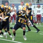 DAILY WORLD FILE PHOTO 
Aberdeens Aidan Watkins, seen here in a file photo, leads the Bobcats with 164 all-purpose yards per game this season. Aberdeen hosts Tumwater on Friday.