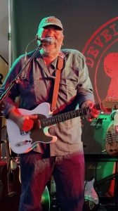 Redact Records
Dave Morris, of Donna and the Dudes, performs a dirty, bluesy style set with Donna Albert, Ken Albert, Art Sartwell and Bill Proffitt during an Open Mic Night on Tuesday at Messy Jessys Bar and Grill.