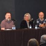 Clayton Franke / The Daily World
Candidates for districts 1 and 4 met at a forum hosted by Voice of the Shores at the Ocean Shores Lions Club on Wednesday, Oct. 11.