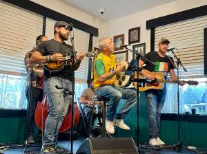 Michael S. Lockett / The Daily World
Sean Daly and the Shams play at the 20th annual Celtic Music Feis at the Galway Bay Irish Pub in Ocean Shores on Oct. 18.