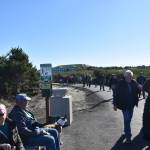 Clayton Franke / The Daily World
A few dozen people set out on the High Dune Trail at the Chance A La Mer entrance on Saturday, Oct. 28 following the trails opening ceremony.