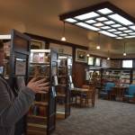 Sarah Livingston, Hoquiam Timberland Library manager, shows off the Teens section on the library's second floor. In addition to books geared to teenagers, there is also an Xbox One where children from sixth through 12th grade can play games on Saturdays, from 9 a.m. to 5:30 p.m. (Matthew N. Wells / The Daily World)